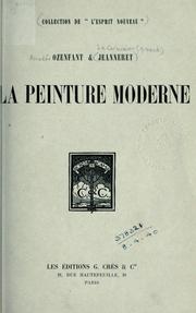 Cover of: La peinture moderne