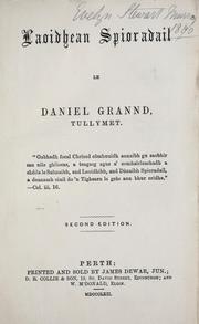 Cover of: Laoidhean spioradail by Grant, Daniel of Tullymet.