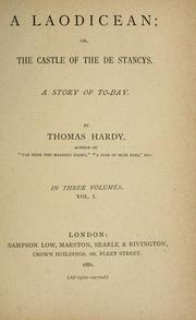 Cover of: A Laodicean, or, The castle of the De Stancys: a story of to-day