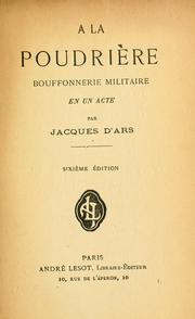 Cover of: À la poudrière by Alphonse Rohlfs de Sussex