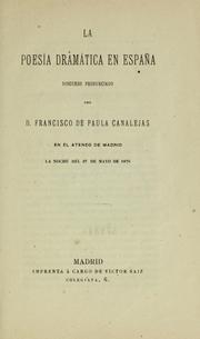 Cover of: La poesía dramática en España