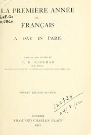 Cover of: première année de français: a day in Paris.