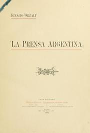 Cover of: prensa argentina