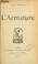 Cover of: L' armature.