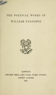 Cover of: Poetical works by William Falconer