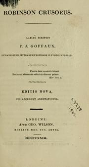 Cover of: Robinson Crusoëus