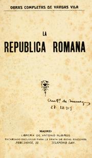 Cover of: La republica Romana