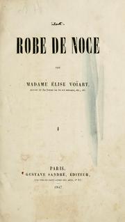 Cover of: La robe de noce