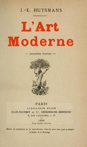 Cover of: L' art moderne by Joris-Karl Huysmans