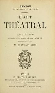 Cover of: art théâtral.