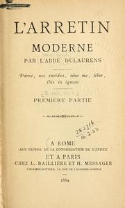 Cover of: L' Arrétin moderne