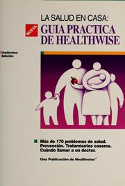 Cover of: La salud en casa: guía práctica de Healthwise
