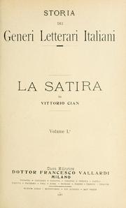 Cover of: La satira