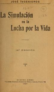 Cover of: La simulación en la lucha por la vida