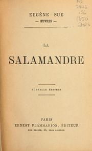 Cover of: La salamandre