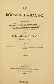 Cover of: bodas de Camacho: episodio de la inmortal novela de Cervantes, Don Quijote de la Mancha