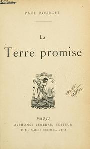 Cover of: terre promise.