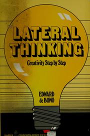 Cover of: Lateral thinking by Edward de Bono