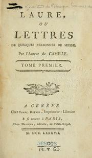 Cover of: Laure by Samuel de Constant