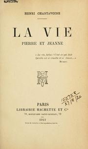 Cover of: vie: Pierre et Jeanne.