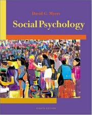 Cover of: Social Psychology with SocialSense CD-ROM and PowerWeb by David Myers