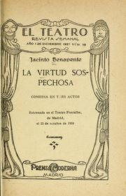 Cover of: La virtud sospechosa by Jacinto Benavente