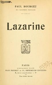 Cover of: Lazarine.