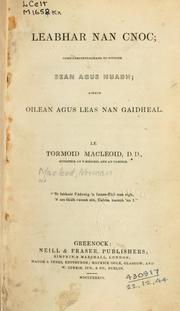 Cover of: Leabhar nan Cnoc: comh-chruinneachadh do nithibh sean agus nuadh