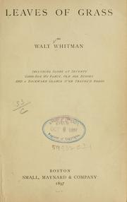 Cover of: Leaves of Grass by Walt Whitman