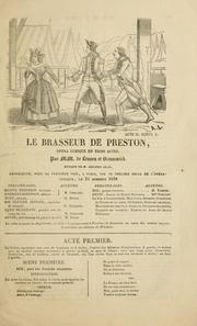 Cover of: Le brasseur de Preston: opéra-comique en trois actes