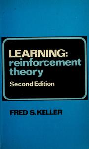 Cover of: Learning: reinforcement theory