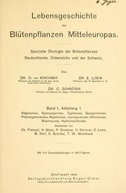 Cover of: Lebensgeschichte der Blütenpflanzen Mitteleuropas: spezielle Ökologie der Blütenpflanzen Deutschlands, Österreichs und der Schweiz