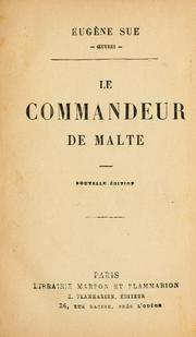 Cover of: Le commandeur de Malte