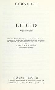 Cover of: Le Cid by Pierre Corneille