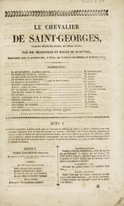 Cover of: Le chevalier de Saint-Georges by Mélesville M.