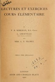 Cover of: Lectures et exercices cours élémentaire.