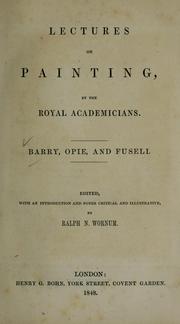 Cover of: Lectures on painting