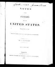 Cover of: Notes upon Canada and the United States by by a traveller [i.e. Henry Cook Todd]