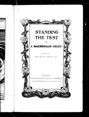 Cover of: Standing the test
