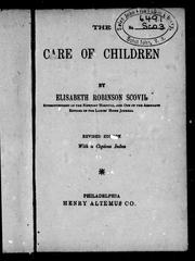 Cover of: The care of children