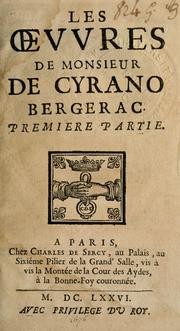 Cover of: Les oeuvres de Monsieur de Cyrano Bergerac by Cyrano de Bergerac
