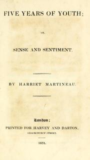 Cover of: Five years of youth, or, Sense and sentiment