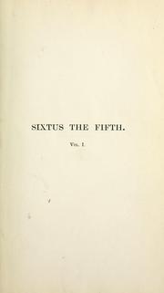 Cover of: The life and times of Sixtus the Fifth