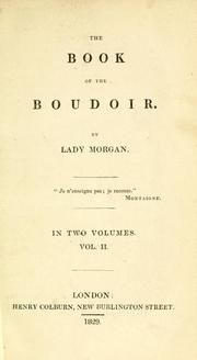 Cover of: The book of the boudoir