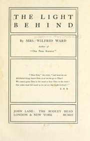 Cover of: The light behind