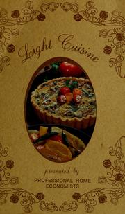Cover of: Light cuisine: cook light eat right