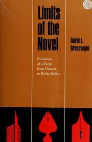 Cover of: Limits of the novel by David I. Grossvogel