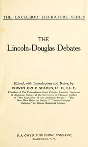 Cover of: The Lincoln-Douglas debates by Abraham Lincoln