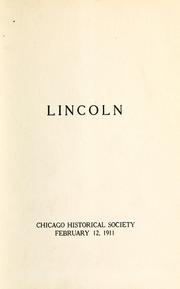 Cover of: Lincoln | William John Cameron