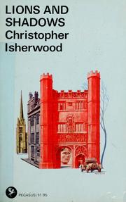 Cover of: Lions and shadows by Christopher Isherwood